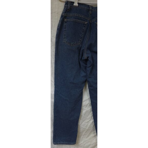 VTG L.L. Bean Womems 6 M-T Double L Red Flannel Lined Relaxed Fit Jeans 26x32 - Picture 9 of 13